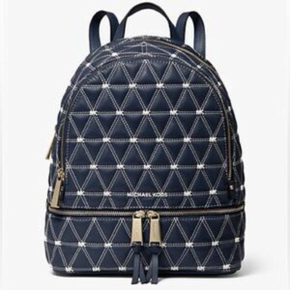 Michael Kors Rhea Mini Quilted Leather Backpack